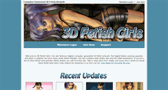 Desktop Screenshot of 3dfetishgirls.com